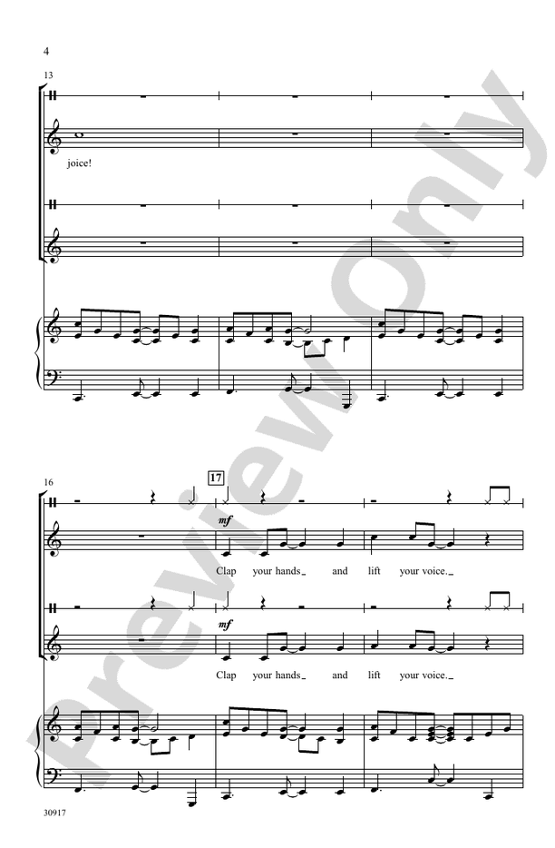 Clap Your Hands, Rejoice! – 2-Part Choral Octavo (Digital Download)