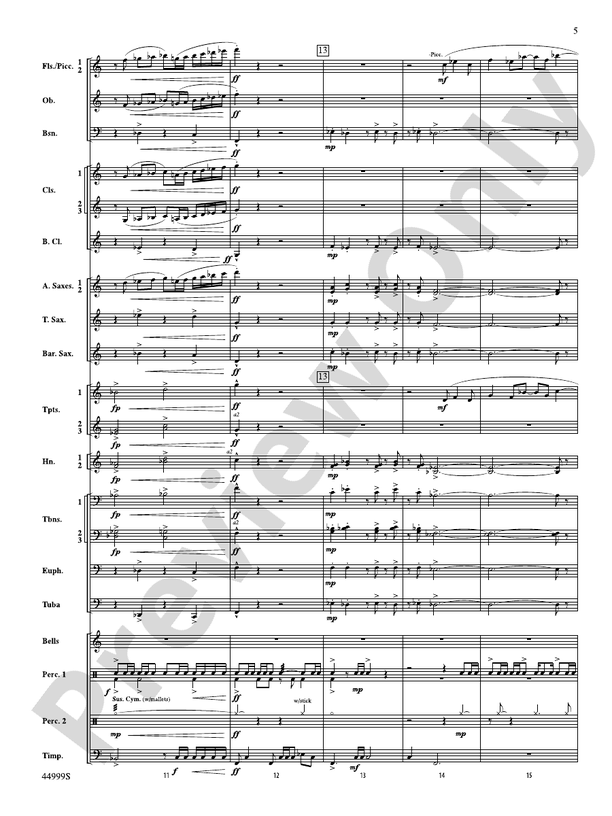 Piedmont Festival Overture - Concert Band Conductor Score & Parts (Digital Download)