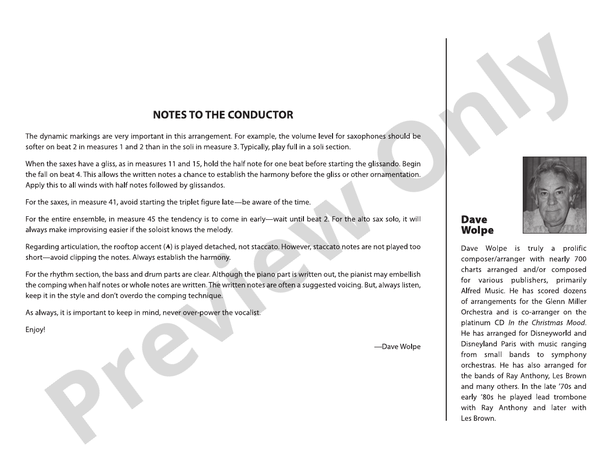 How About You? - Jazz Ensemble Conductor Score & Parts(Digital Download)