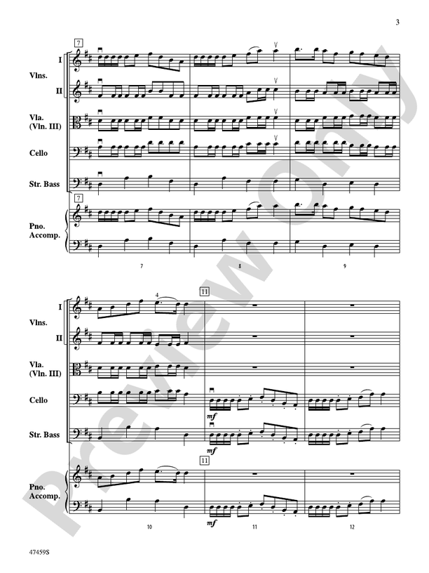 When Robins Dance - String Orchestra Conductor Score & Parts (Digital Download)