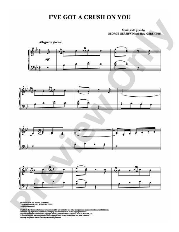 I've Got a Crush on You - DSM-PS-0005368 - Piano (Digital Download)