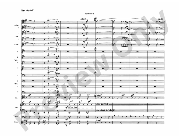 Just Friends (Dave Wolpe Jazz Ensemble) - Jazz Ensemble Conductor Score & Parts(Digital Download)