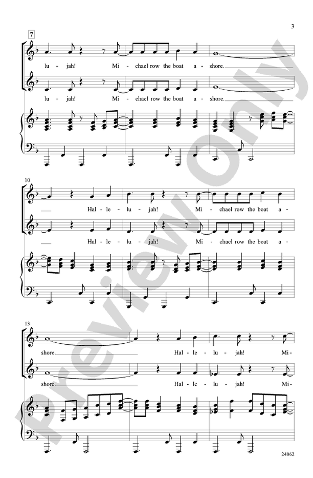 Michael Row That Gospel Boat! – 2-Part Choral Octavo (Digital Download)