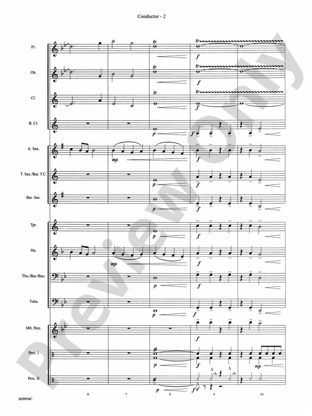 The Sound and the Fury - Concert Band Conductor Score & Parts (Digital Download)