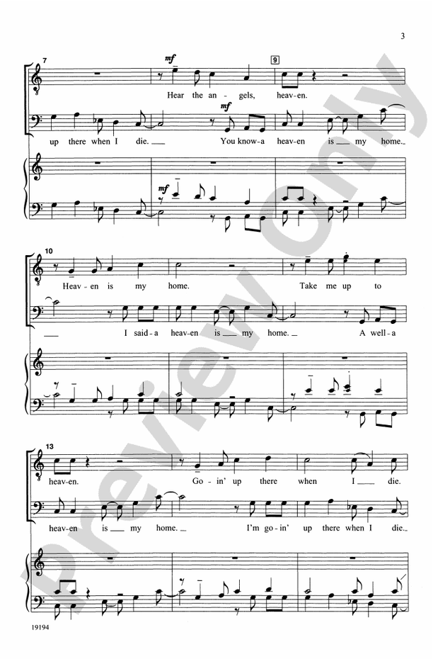 Heaven Is My Home – SSATB, a cappella Choral Octavo (Digital Download)