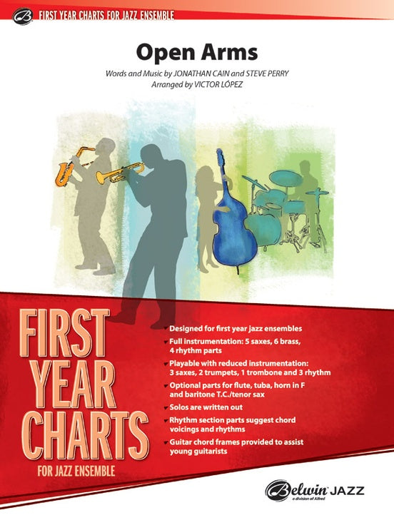 Open Arms - Jazz Ensemble Conductor Score & Parts (Digital Download)