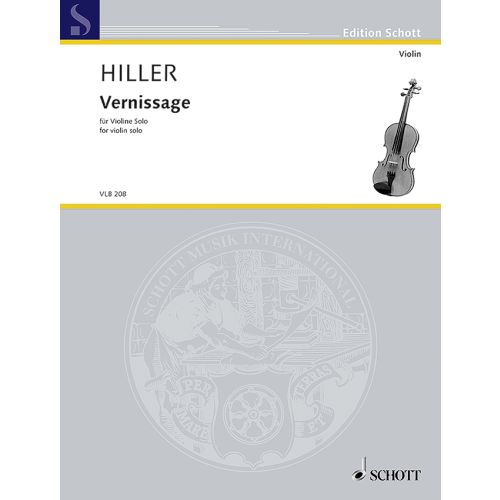 Hiller - Vernissage - Violin Solo Schott VLB208