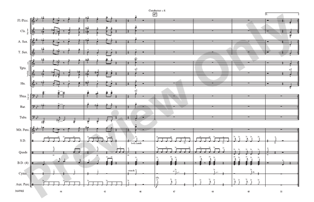 Coconut Champagne – Marching Band Conductor Score & Parts (Digital Download)