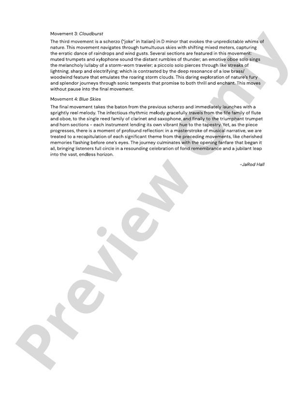 Skyward Spirits – Concert Band Conductor Score & Parts (Digital Download)