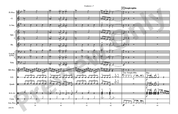Remains of the Day (from Corpse Bride) – Marching Band Conductor Score & Parts (Digital Download)