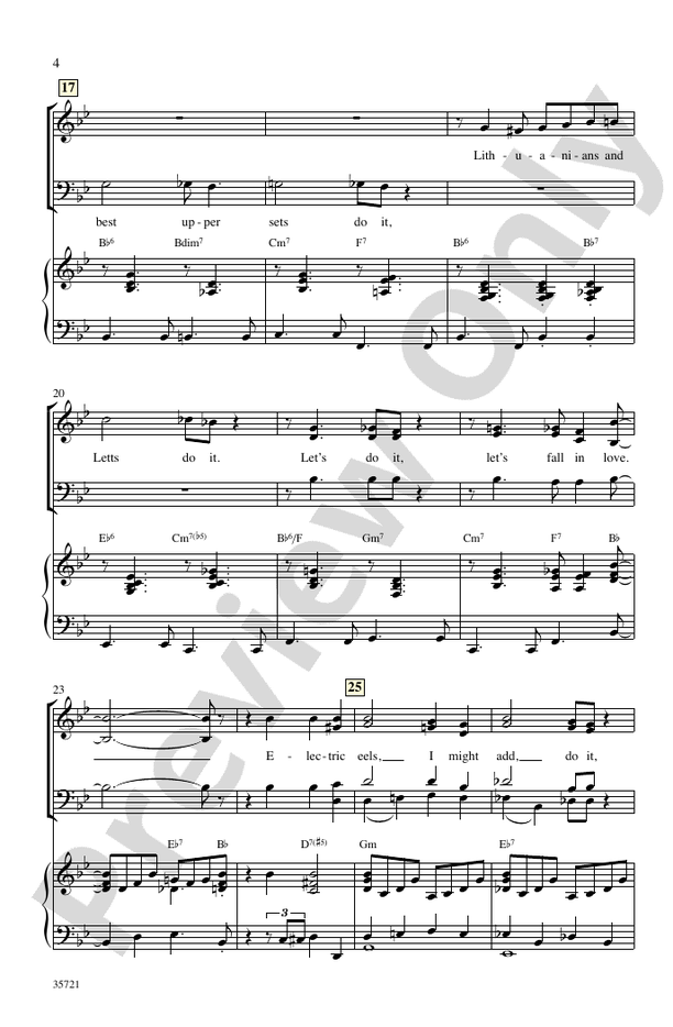 Let's Fall in Love – SATB Choral Octavo (Digital Download)