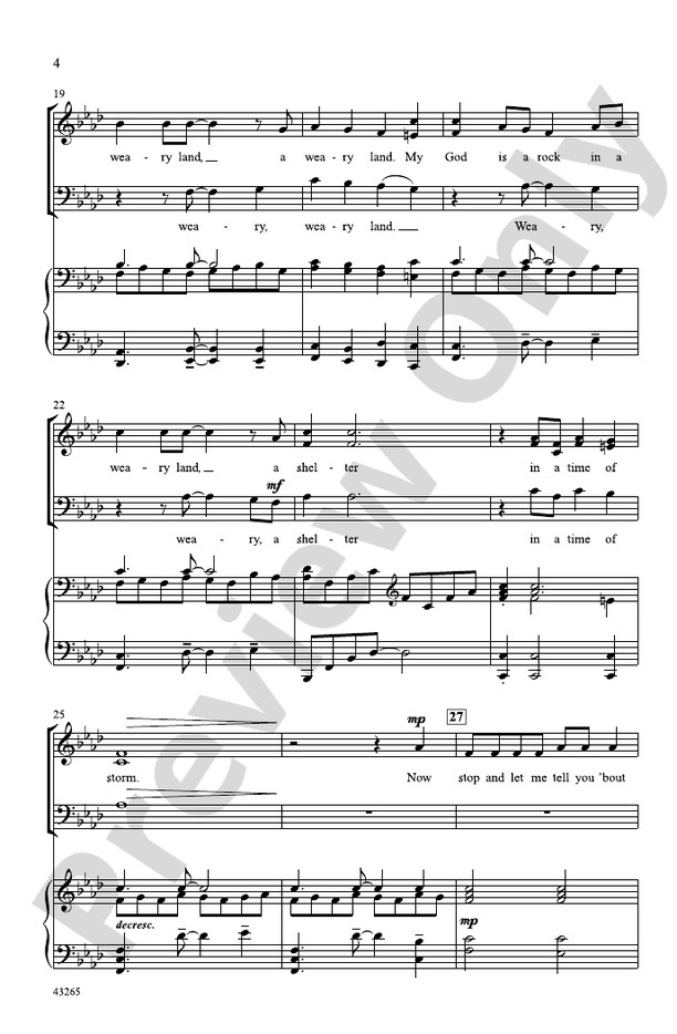 My God Is a Rock – SAB Choral Octavo (Digital Download)