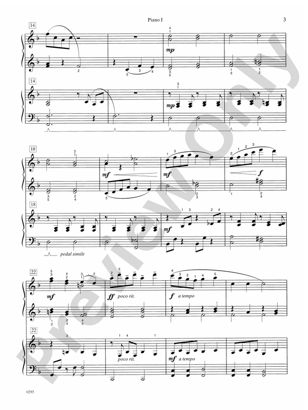 The Joy of Spring - 2 Pianos, 8 Hands (Digital Download)