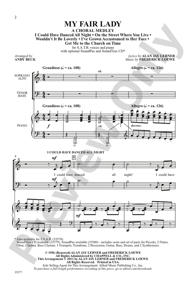 My Fair Lady – SATB Choral Octavo (Digital Download)