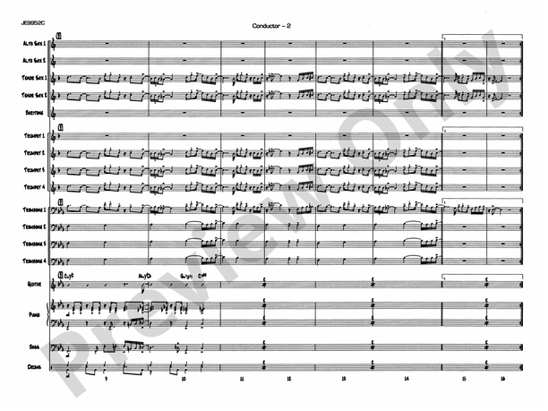 Cobblestones - Jazz Ensemble Conductor Score & Parts (Digital Download)