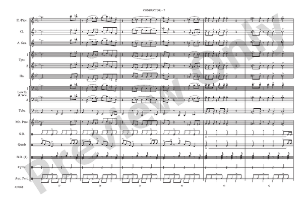 Papa's Got a Brand New Bag – Marching Band Conductor Score & Parts (Digital Download)