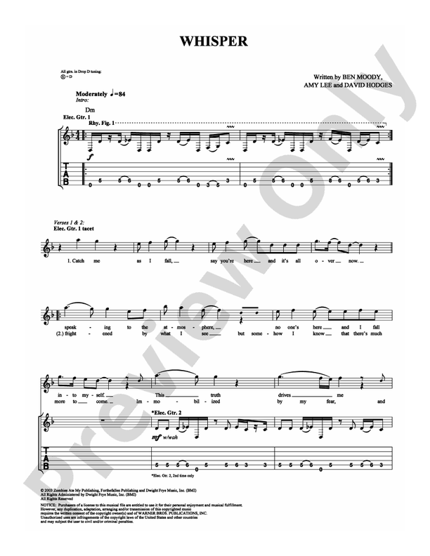 Whisper - Guitar TAB (Digital Download)