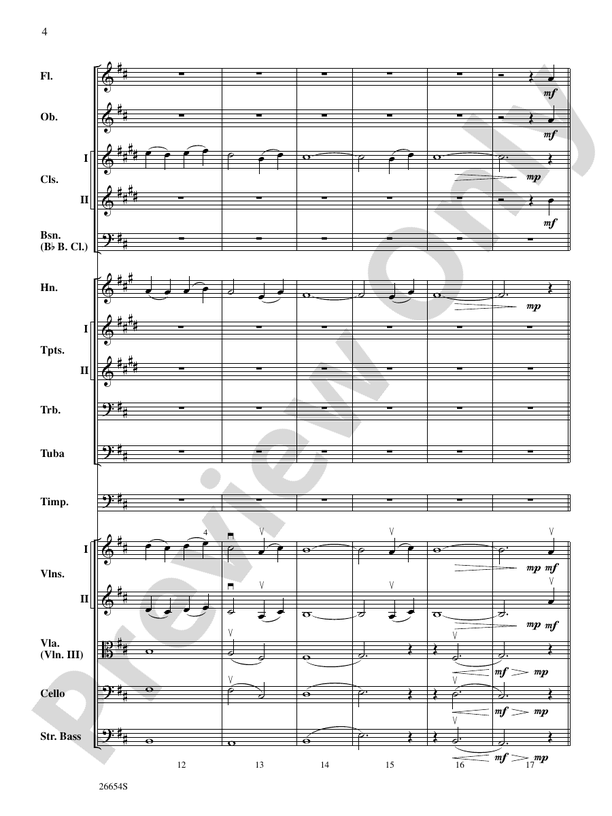 Lady in the Water – Full Orchestra Conductor Score & Parts (Digital Download)