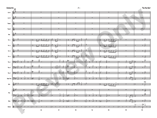 The Big Beat – Jazz Ensemble Conductor Score & Parts (Digital Download)