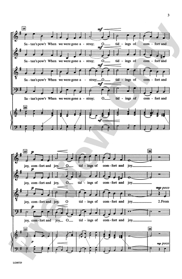 God Rest You Merry, Gentlemen - Arr. Shaw/Parker – SATB Choral Octavo (Digital Download)