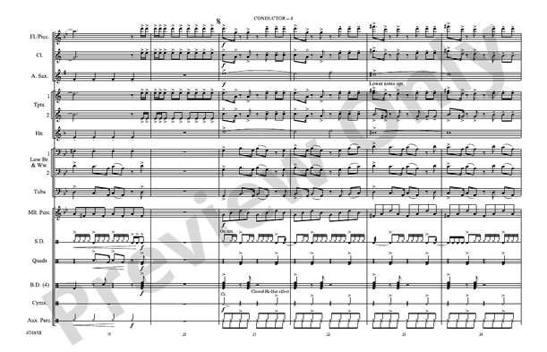 Natural – Marching Band Conductor Score & Parts (Digital Download)