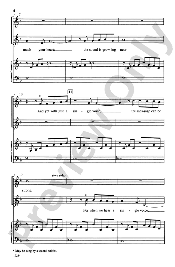Just a Single Voice – 2-Part Choral Octavo (Digital Download)
