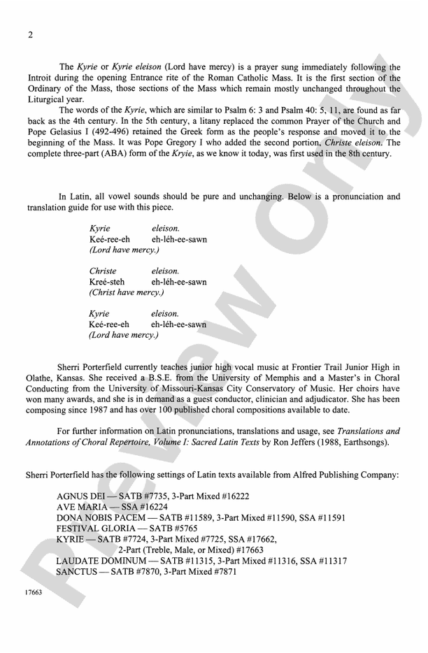 Kyrie – 2-Part (any combination) Choral Octavo (Digital Download)