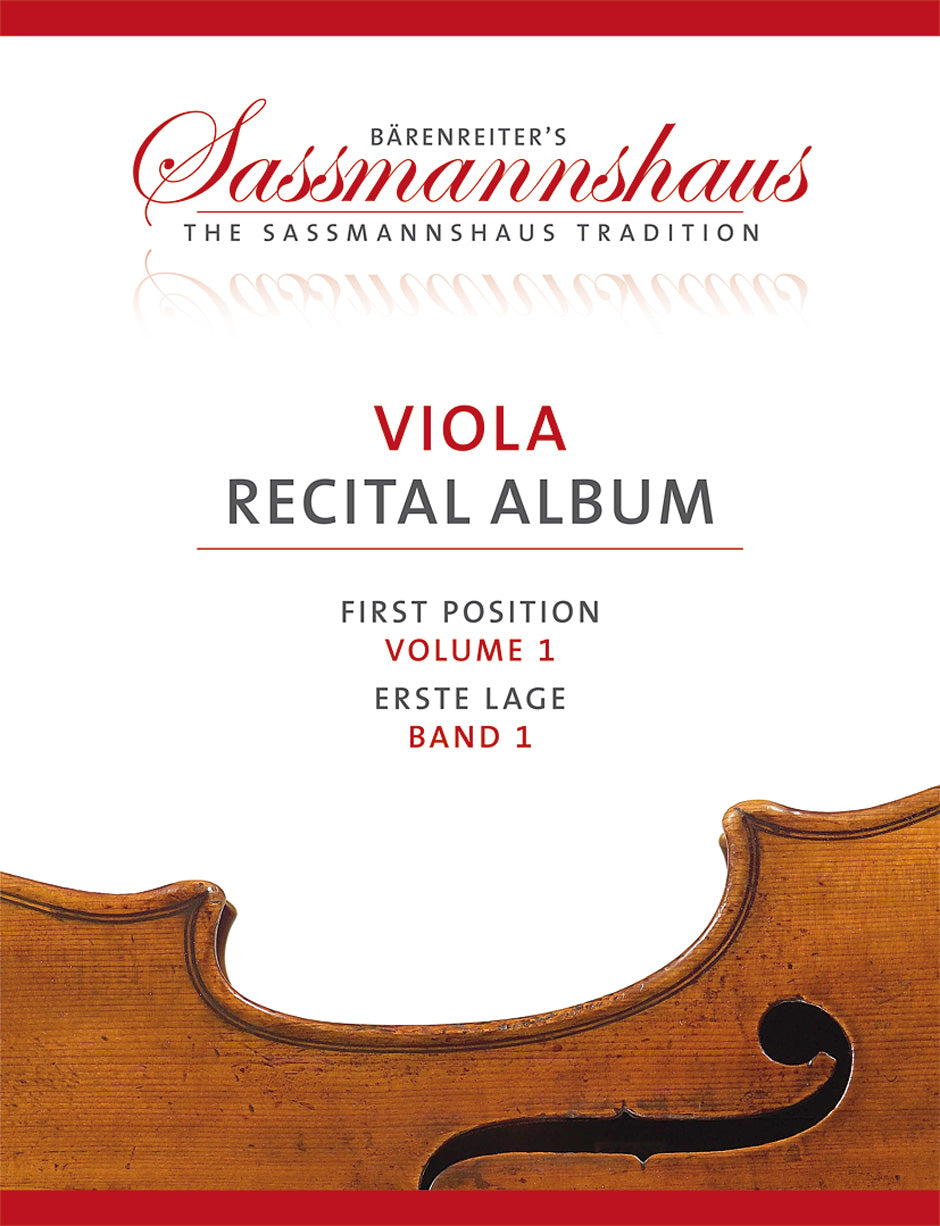 Viola Recital Album First Position, Volume 1 - Sassmannshaus - Barenreiter