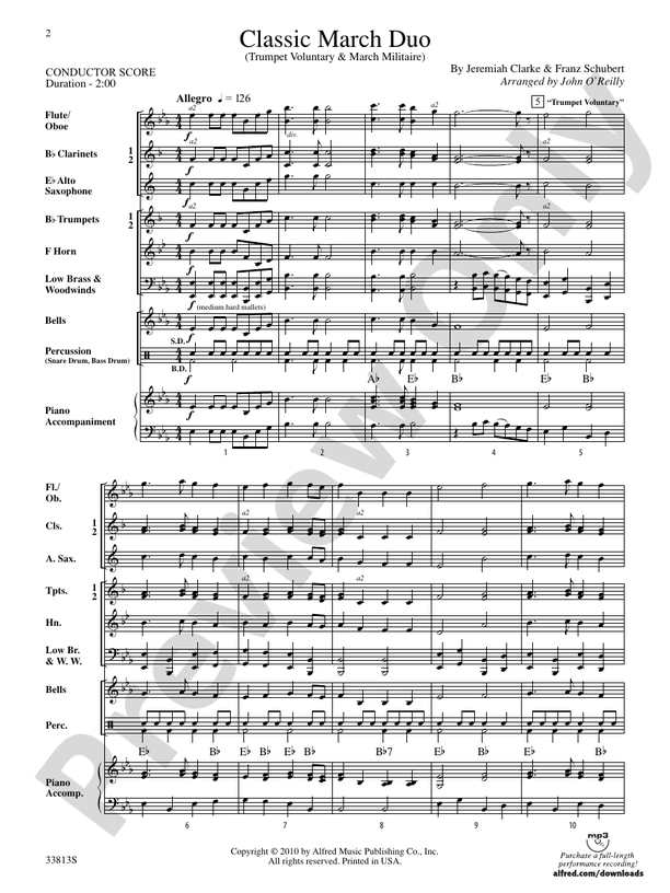 Classic March Duo - Concert Band Conductor Score & Parts (Digital Download)