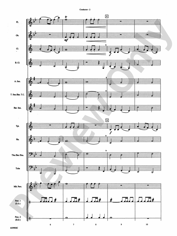 Then Come the Heroes - Concert Band Conductor Score & Parts (Digital Download)