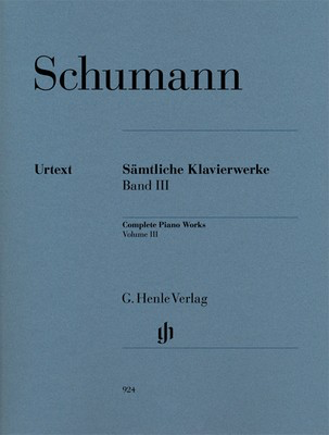 Complete Piano Works Bk 3 - Robert Schumann - Piano G. Henle Verlag Piano Solo