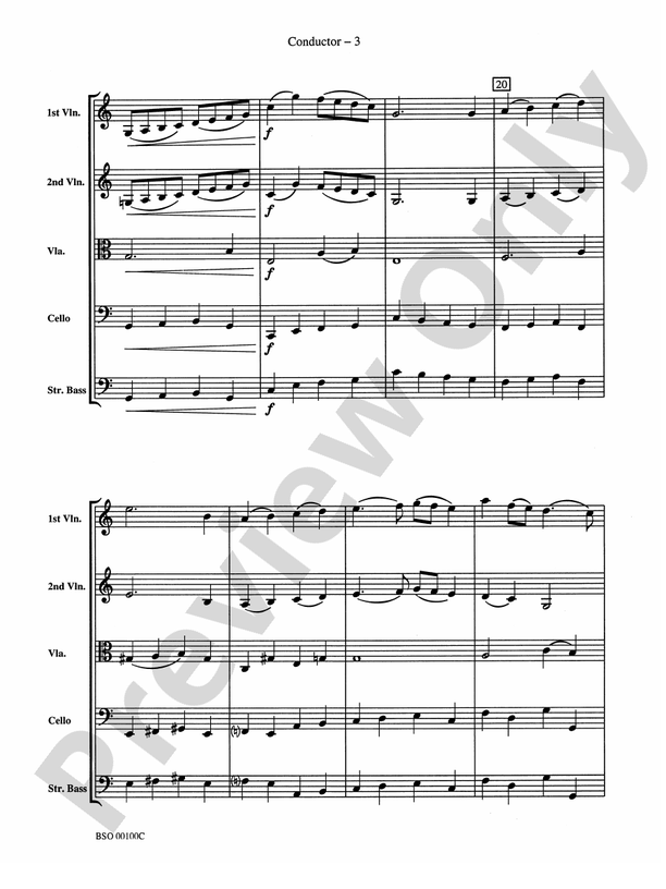 Knightsbridge Suite – String Orchestra Conductor Score & Parts (Digital Download)