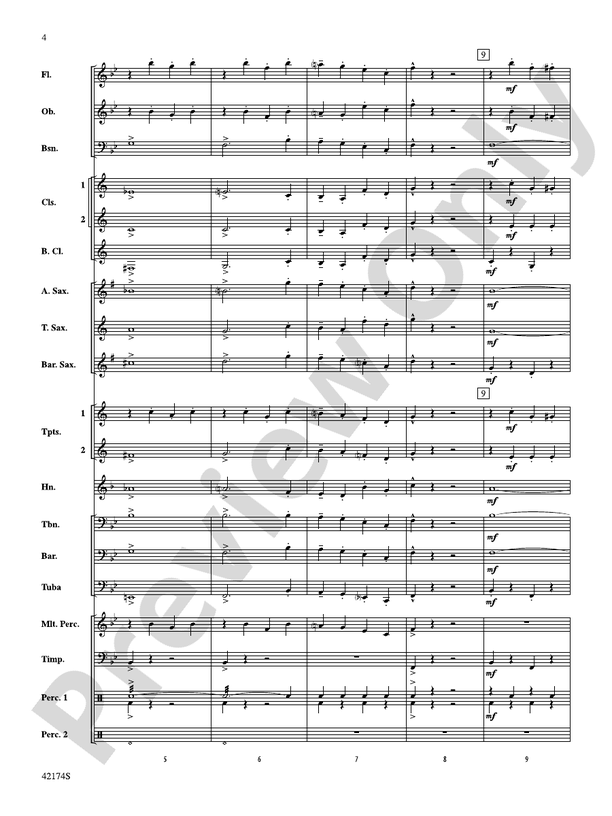 High Sierras - Concert Band Conductor Score & Parts (Digital Download)
