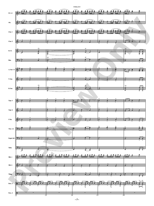 Jubilate! (A Fanfare for Joy) - Concert Band Conductor Score & Parts(Digital Download)