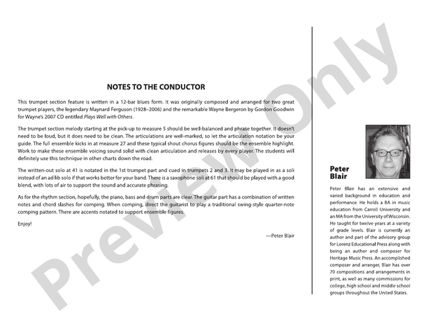 Maynard & Waynard - Jazz Ensemble Conductor Score & Parts(Digital Download)