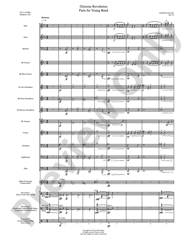 Glorious Revolution (Grade 1) - Concert Band Conductor Score & Parts (Digital Download)