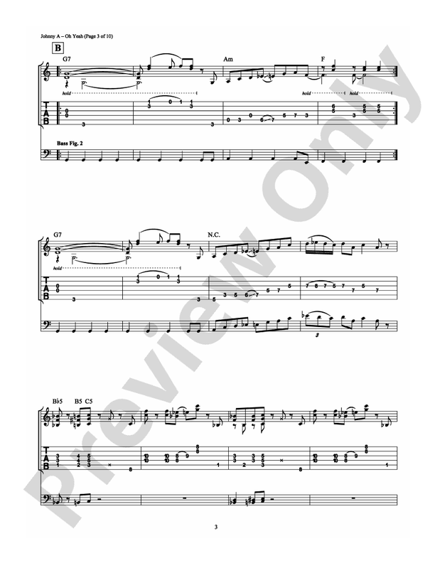Oh Yeah - Guitar TAB (Digital Download)