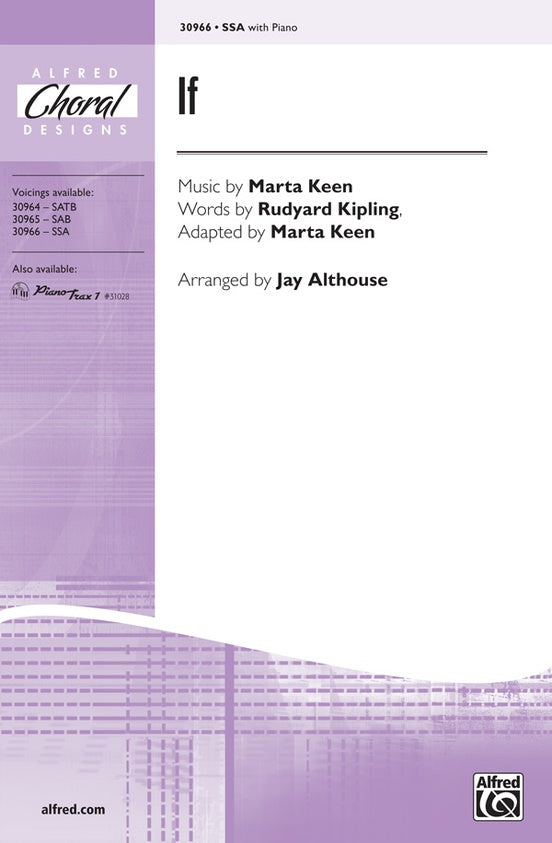 If – SSA Choral Octavo (Digital Download)
