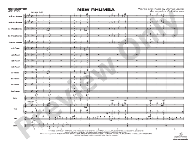 New Rhumba – Jazz Ensemble Conductor Score & Parts (Digital Download)