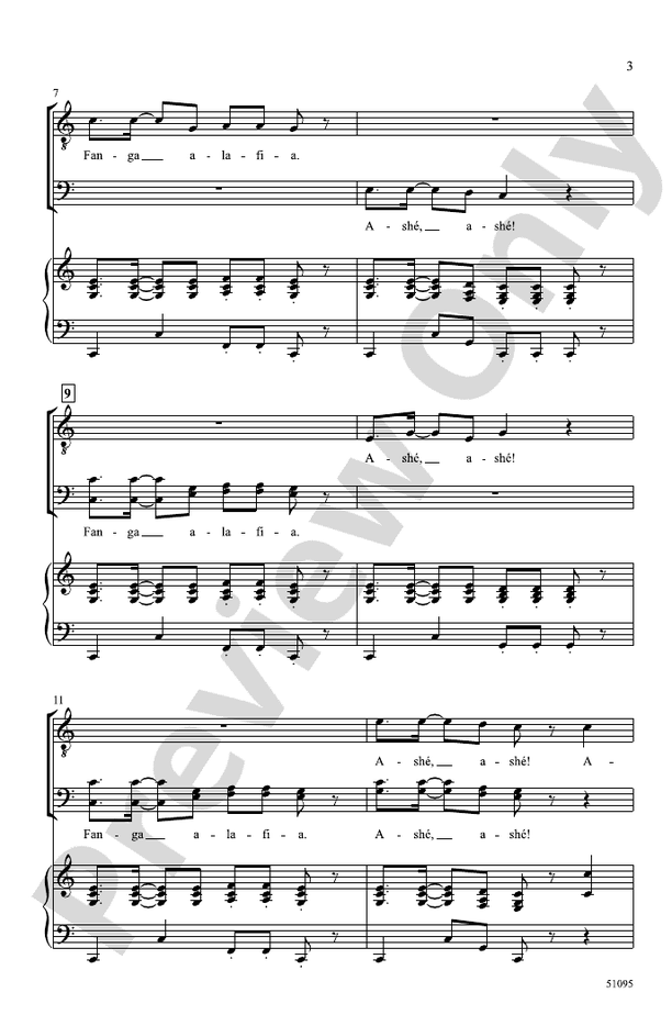 Fanga Alafia - TBB Choral Octavo (Digital Download)