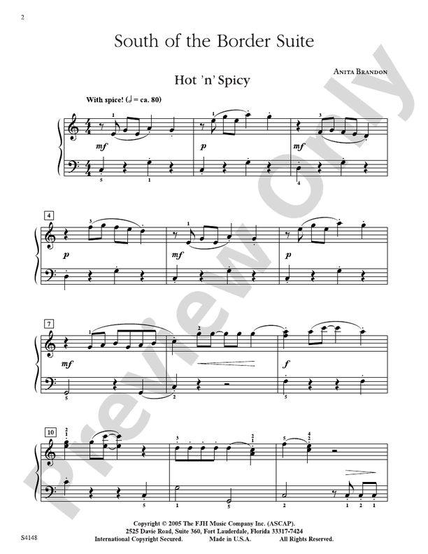 South of the Border Suite - Piano (Digital Download)