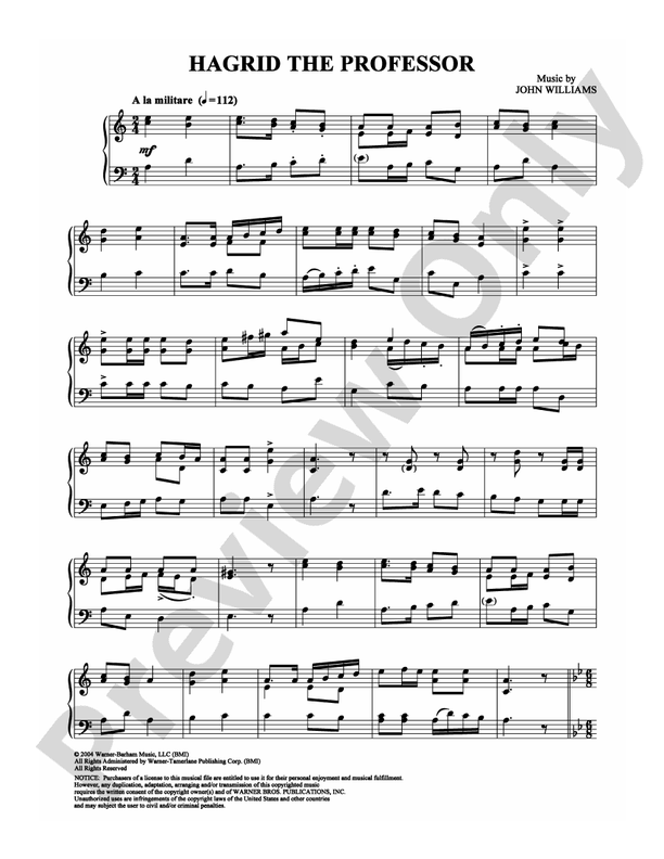 Hagrid the Professor (from "Harry Potter and the Prisoner of Azkaban") - DSM-PS-0003776 - Piano (Digital Download)