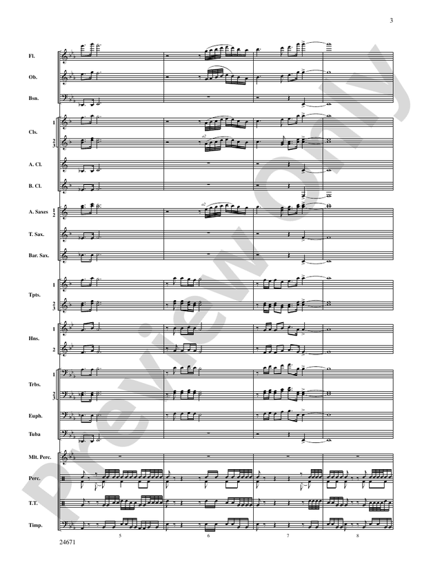 Manzanita - Concert Band Conductor Score & Parts (Digital Download)