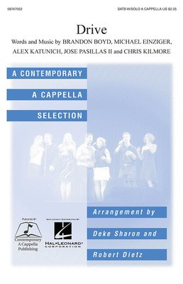 Drive - SATB Deke Sharon|Robert Dietz Hal Leonard Choral Score Octavo