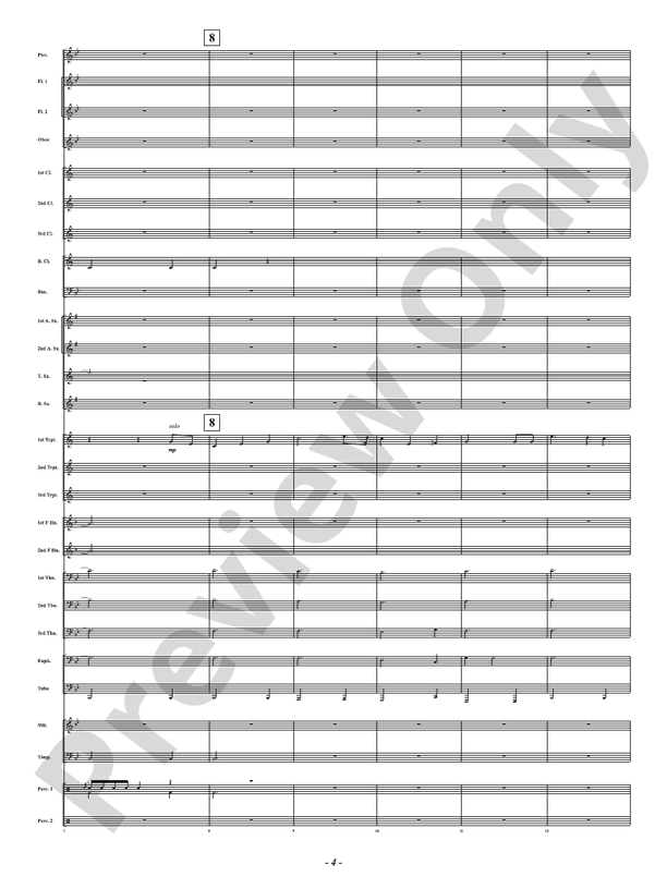 Home of the Brave - A Fantasia on "The Star Spangled Banner" - Concert Band Conductor Score & Parts (Digital Download)