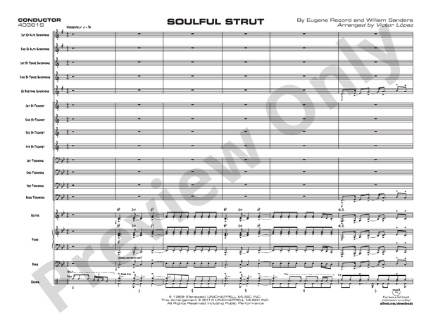 Soulful Strut - Jazz Ensemble Conductor Score & Parts(Digital Download)