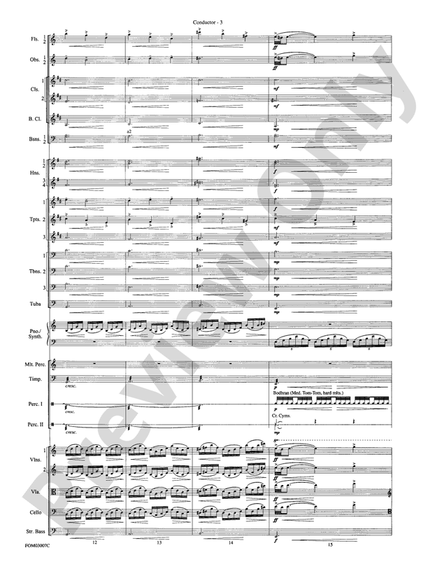 The Lord of the Rings: The Two Towers, Symphonic Suite from – Full Orchestra Conductor Score & Parts (Digital Download)