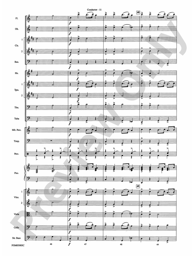 New York, New York, Theme from - Full Orchestra Conductor Score & Parts (Digital Download)