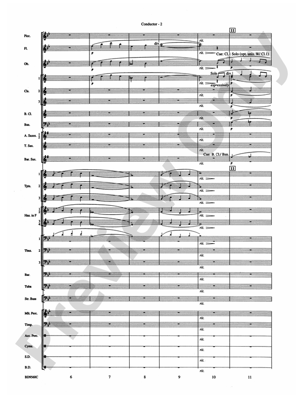 Waterdance - Concert Band Conductor Score & Parts (Digital Download)