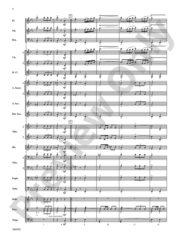 The Warriors - Concert Band Conductor Score & Parts (Digital Download)